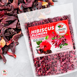 Hibiscus Flowers 1Lb (16Oz) Premium, All Natural, Triple Cleaned