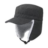 Plush thickening warm ear protection outdoor cap