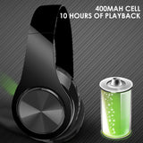 Foldable Bluetooth Noise-Canceling Over-Ear Headphones, Wireless Bluetooth Headphones, Foldable with Microphone Black, B3