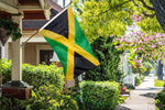 DANF Jamaica Flag 3X5 Ft Thick Polyester, Fade Resistant, Brass Grommets, Canvas Header Jamaican National Flags 3 X 5 Feet