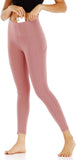 Target Workout Leggings Women'S High Waisted Yoga Pants with Side Pockets Running Trousers Tummy Control Stretch Tights Pink L US 8 10