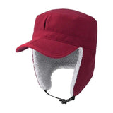 Plush thickening warm ear protection outdoor cap